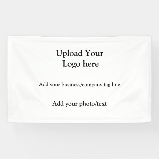 Einfach Ihr Logo Text Foto Unternehmen elegant hin Banner (Horizontal)