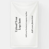 Einfach Ihr Logo Text Foto Unternehmen elegant hin Banner (Vertikal)