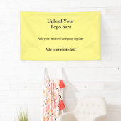 Einfach Ihr Logo Text Foto Unternehmen elegant hin Banner (Insitu)
