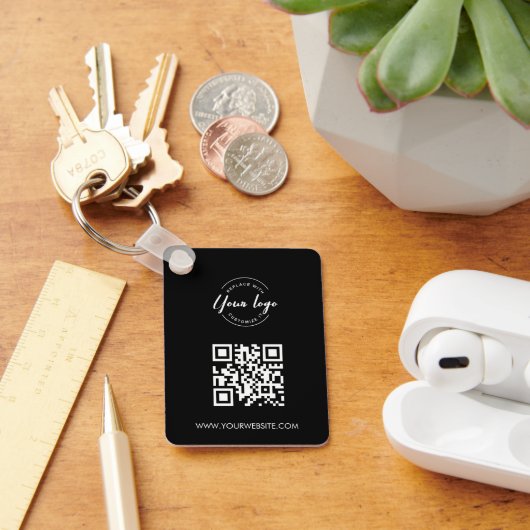 Einfach Ihr Logo und QR-Code finden Sie hier Benut Schlüsselanhänger (Schreibtisch)