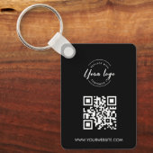 Einfach Ihr Logo und QR-Code finden Sie hier Benut Schlüsselanhänger (Vorderseite)