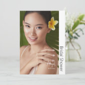 Einfach ihr modernes Bride Foto Brautparty Einladung (Stehend Vorderseite)