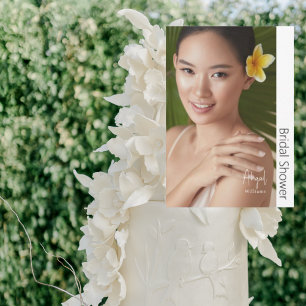 Einfach ihr modernes Bride Foto Brautparty Einladung