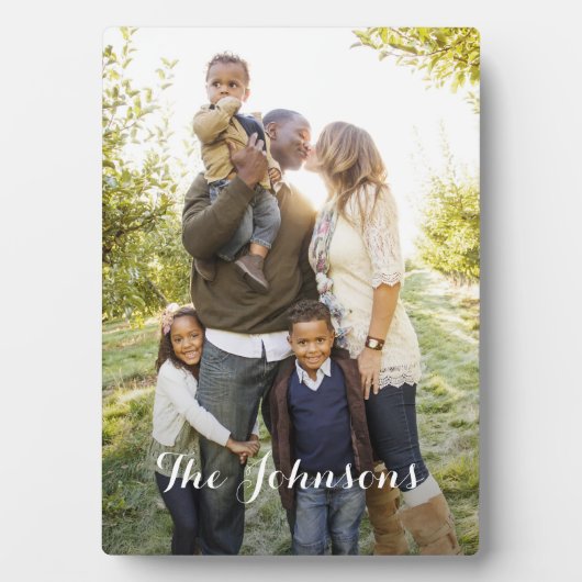 Einfach Ihr Personalisiertes Foto Plaque mit Easel Fotoplatte (Vorderseite)