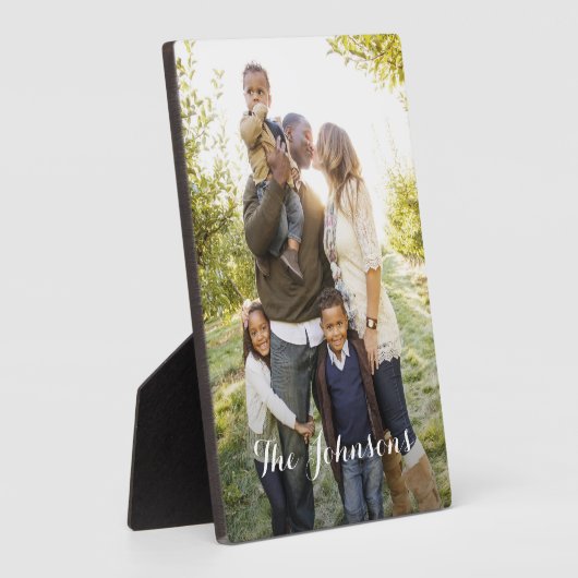 Einfach Ihr Personalisiertes Foto Plaque mit Easel Fotoplatte (Seite)