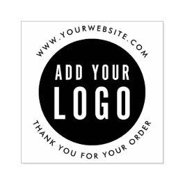 Einfach Ihre Logo-Website hinzufügen Vielen Dank Gummistempel