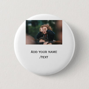 einfach Ihren Foto-Text Kinder lustige Feiertage F Button
