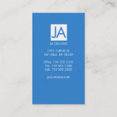 Einfach III Visitenkarte (Rückseite)