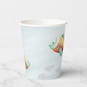 Einfach Illustriert unter dem Orangen Party Pappbecher (Links)