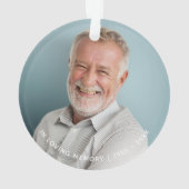 Einfach im Foto lieben Ornament (Rückseite)