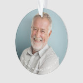 Einfach im Foto lieben Ornament (Vorderseite)