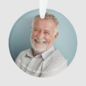 Einfach im Foto lieben Ornament (Vorderseite)