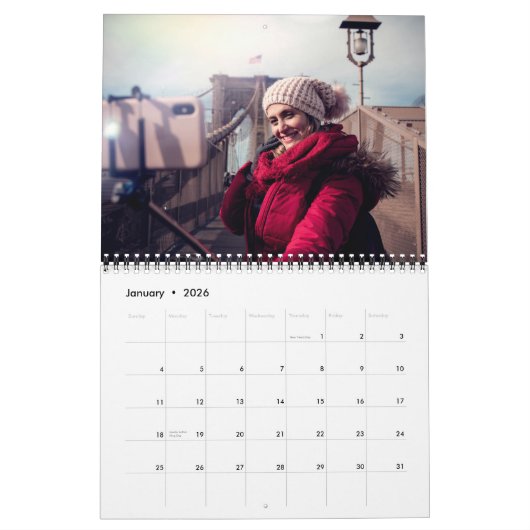 Einfach im Gedächtnis 1 Foto pro Monat Kalender (Jan 2026)