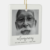 Einfach in liebevoller Erinnerung Keramikornament (Rechts)