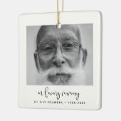 Einfach in liebevoller Erinnerung Keramikornament (Links)