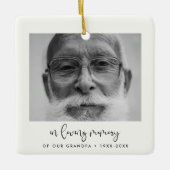 Einfach in liebevoller Erinnerung Keramikornament (Vorderseite)