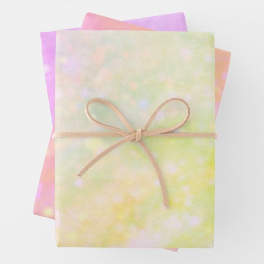 Einfach in warmen Farben Geschenkpapier Set (Beispiel)