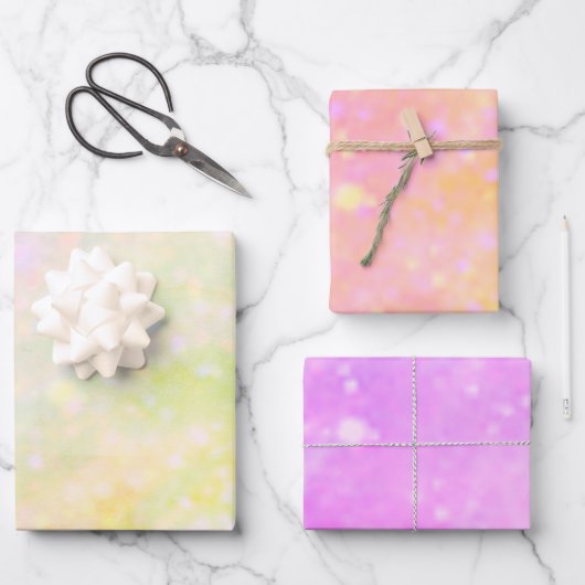 Einfach in warmen Farben Geschenkpapier Set (Vorderseite)