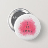 Einfach Inspiriert, ich bin genug Affirmation Zita Button (Vorne & Hinten)