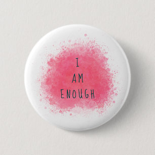 Einfach Inspiriert, ich bin genug Affirmation Zita Button