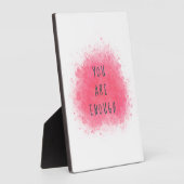 Einfach Inspiriert, Sie sind genug Affirmationsang Fotoplatte (Seite)