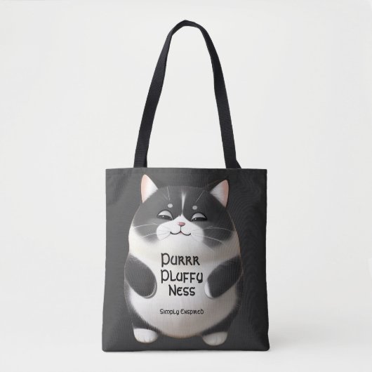 Einfach inspirierte schnurrende Fluffigkeit Tasche (Vorderseite)