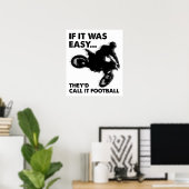 Einfach ist Fußball Funny Poster (Heimbüro)