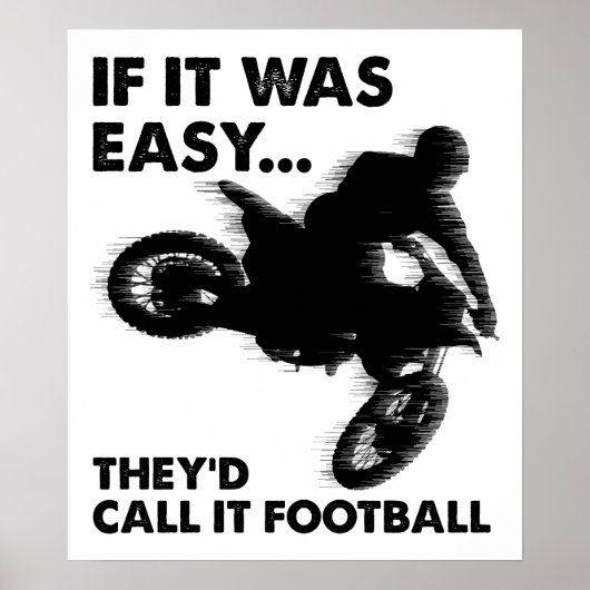 Einfach ist Fußball Funny Poster (Vorne)