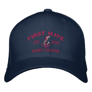 Einfach, JAHR Namen-erster Kamerad-Anker zu Bestickte Baseballkappe
