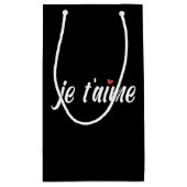 Einfach Je T'aime I Liebe Sie Valentine | Geschenk Kleine Geschenktüte (Rückseite)