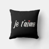Einfach Je Taime I Liebe Sie Valentine Throw Kisse Kissen (Rückseite)