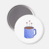 Einfach Kaffee Magnet (Vorderseite/Rückseite)