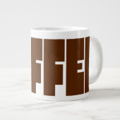 Einfach KAFFEE-Tasse Jumbo-Tasse (Vorderseite Rechts)