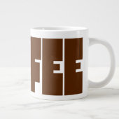 Einfach KAFFEE-Tasse Jumbo-Tasse (Rechts)