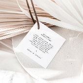 Einfach Kalligrafie Black & White Vielen Dank Geschenkanhänger