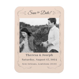 Einfach katholische Einladung zur Hochzeit Magnet