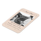 Einfach katholische Einladung zur Hochzeit Magnet (Linke Seite)