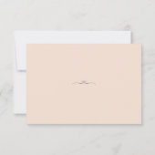 Einfach katholische Hochzeit RSVP Karte (Rückseite)