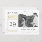 Einfach katholische Hochzeit Save The Date (Vorderseite)