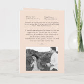 Einfach katholische Hochzeitsmesse mit Foto Programm (Rückseite)