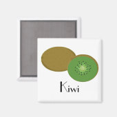 Einfach Kiwi Fruit Magnet (Vorderseite/Rückseite)