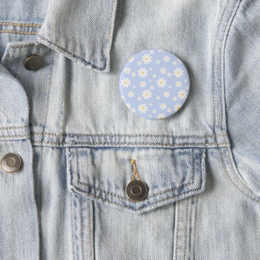 Einfach klassisch weiß Daisy Floral Button (Beispiel)