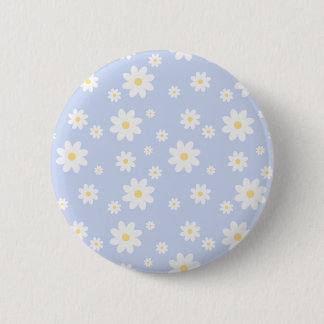 Einfach klassisch weiß Daisy Floral Button