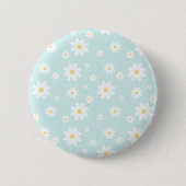Einfach klassisch weiß Daisy Floral Button (Vorderseite)