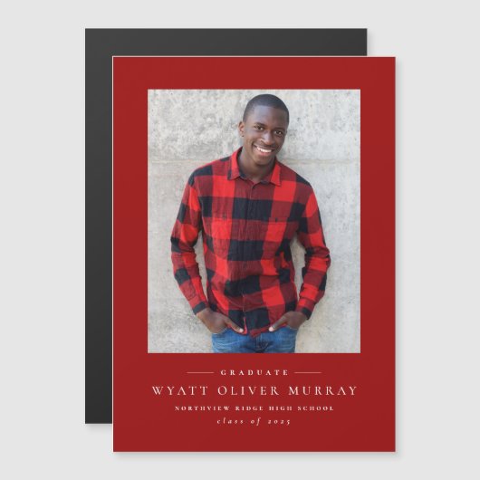 Einfach klassischer Ankündigungs-Magnet für den ro Magnetkarte (Vorne/Hinten)