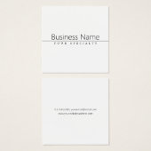 Einfach klassischer schwarzer Text auf Weiß (Vorne & Hinten)