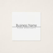 Einfach klassischer schwarzer Text auf Weiß (Vorderseite)