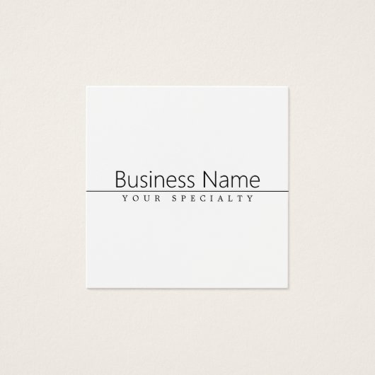 Einfach klassischer schwarzer Text auf Weiß (Vorderseite)