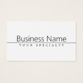 Einfach klassischer schwarzer Text auf Weiß (Vorderseite)