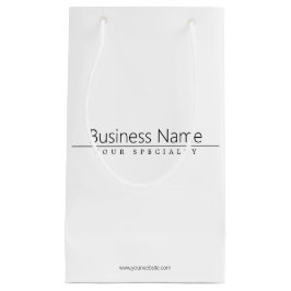 Einfach klassischer schwarzer Text auf Weiß Kleine Geschenktüte